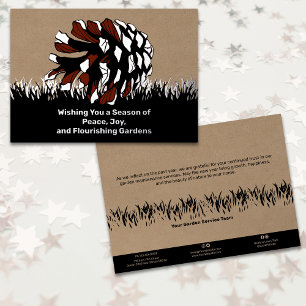 Yard Service Christmas Foil Business Holiday Card