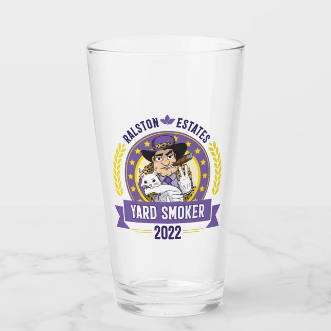 Yard Smoker 2022 Pint Glass (Front)