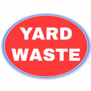 Yard Waste Garbage Pickup & Trash Can - Red