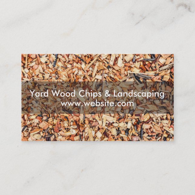Yard Wood Chips & Landscaping Business Card (Front)
