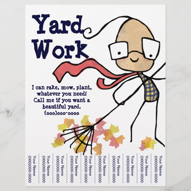 Yard Work Flyer (Front)