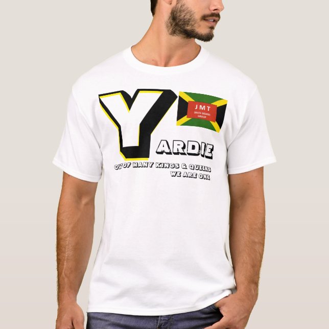 YARDIE.  Men's Basic Tshirt (Front)