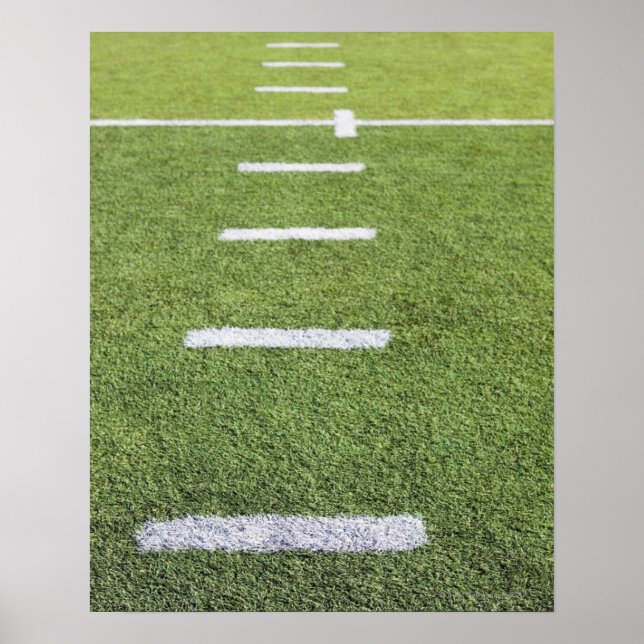 Yardlines on Football Field Poster (Front)