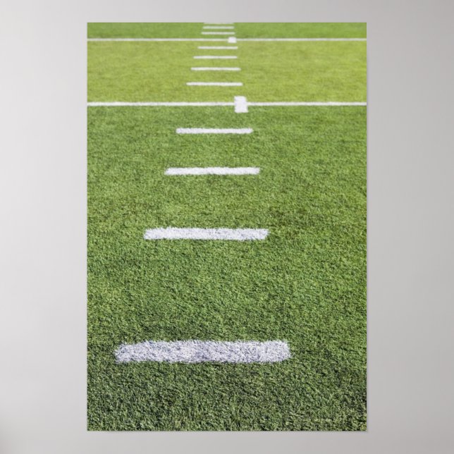Yardlines on Football Field Poster (Front)