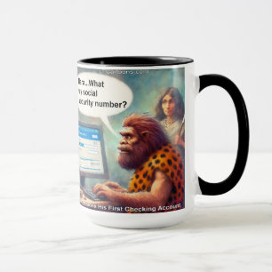 Yarg’s First Login: Banking Like a Caveman Mug