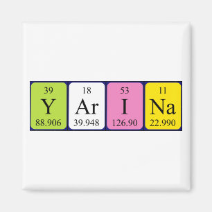 Yarina periodic table name magnet