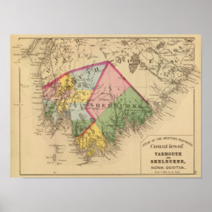 Yarmouth, Shelburne counties, NS Poster