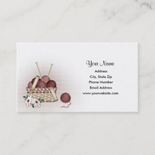 Yarn Basket - Knitting Business Cards