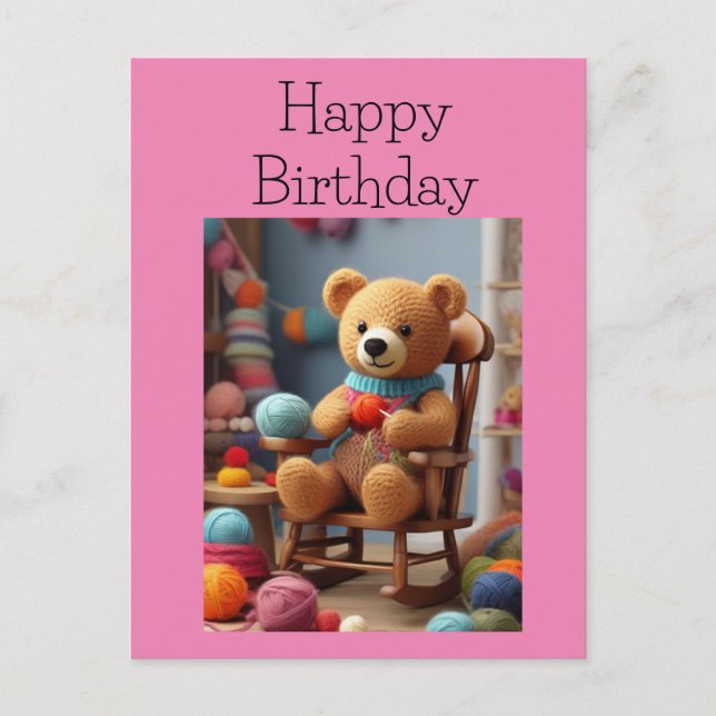 Yarn Bear Postcard (Front)