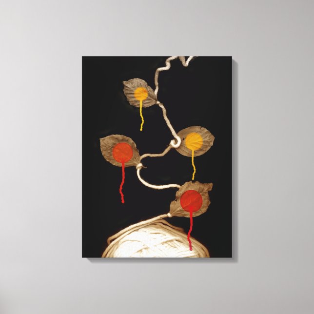 yarn bloom 2013 canvas print (Front)