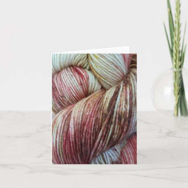 Yarn card, thank you card, knitting card (Front)