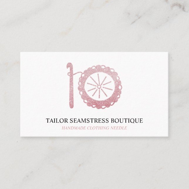 Yarn Crochet Hook Business Card (Front)