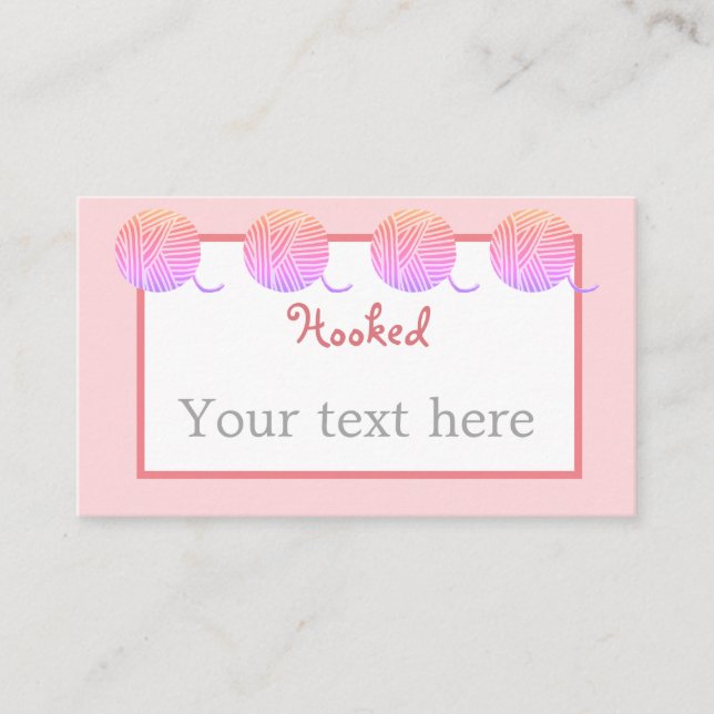 Yarn Crochet/Knit Business Card (Front)