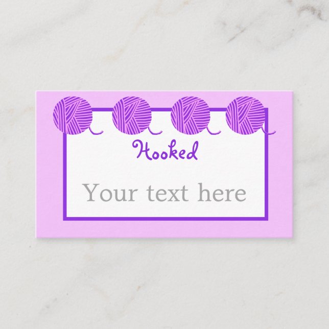 Yarn Crochet/Knit Business Card (Front)