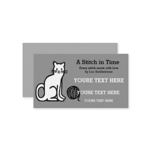 Yarn / Crochet / Knit Cat Business Card
