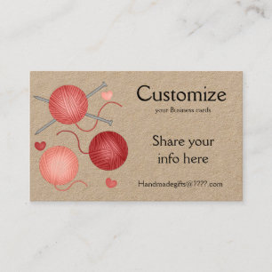 Yarn/Crochet/Knitting Business Cards