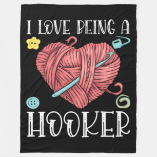Yarn Crocheting Knitting Day Fleece Blanket