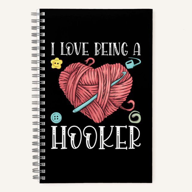 Yarn Crocheting Knitting Day Notebook (Front)