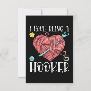 Yarn Crocheting Knitting Day Thank You Card