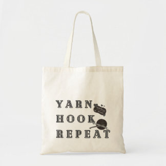Yarn Hook Repeat Crochet Handmade Tote Bag
