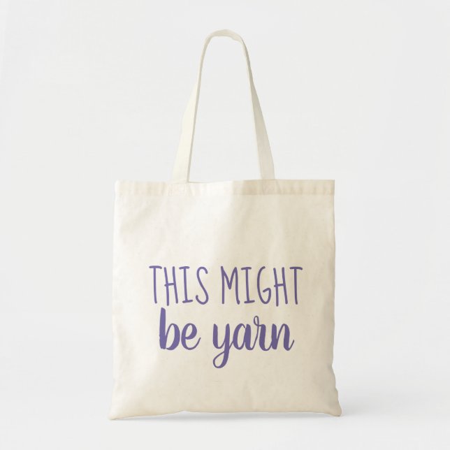 Yarn Humour Tote Bag (Front)