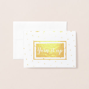 Yarn it up • Crafts Foil Card