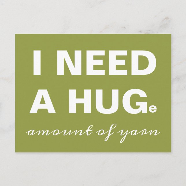 Yarn Joke Postcard (Front)