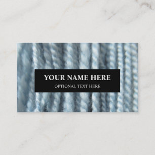 Yarn Knitting Handspun Pastel Blue Photograph Business Card