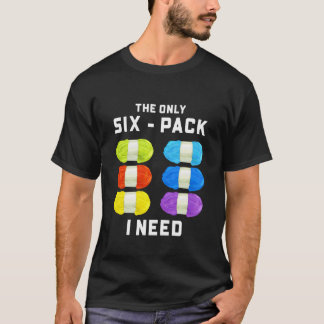 Yarn Lover Knitting Crocheting - The Only Six Pack T-Shirt