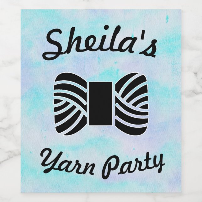 Yarn Party Crafts Gathering Wine Label (Single Label)
