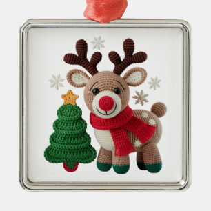 Yarn Rudolph Ornament