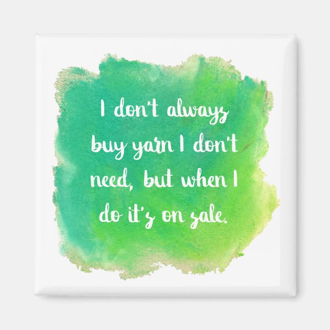 Yarn Sale Joke Magnet (Front)