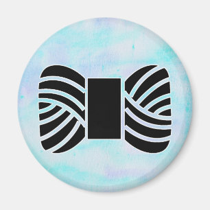 Yarn Skein on watercolor texture • Crafts Magnet