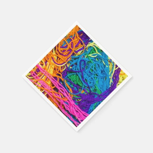 Yarn Tangles Cocktail Napkin (Corner)