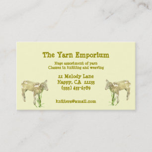Yarn Wool Knitting Weaving Business Card