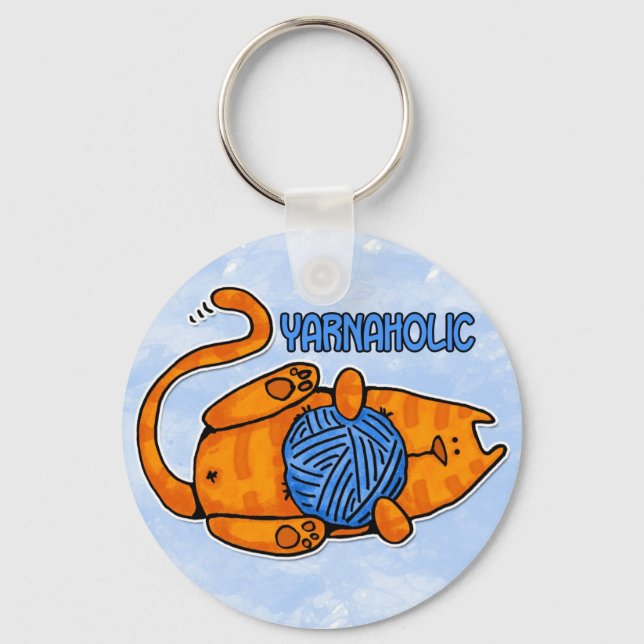 yarnaholic key ring (Front)