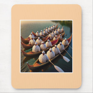 Yarnball Rowing Crew Mouse Mat