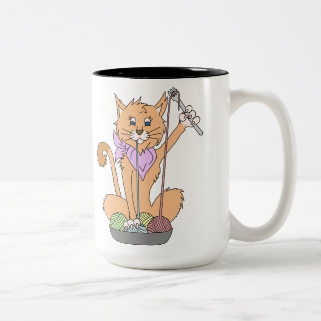 Yarnivore I learned to crochet in prison mug (Right)