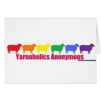 Yarnoholics Anonymous Rainbow Sheep