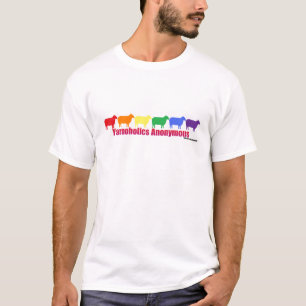 Yarnoholics Anonymous Rainbow Sheep T-Shirt