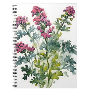 Yarrow - Watercolor flowers Notebook