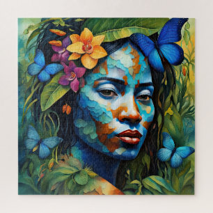 “Yarumi” Orchid Spirit - Women In Amazonia Jigsaw Puzzle