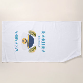 Yas Marina Abu Dhabi Luxury Sailing Club Beach Towel