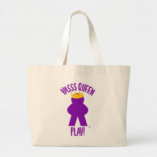 Yas Queen Play Epic Board Game Life Large Tote Bag
