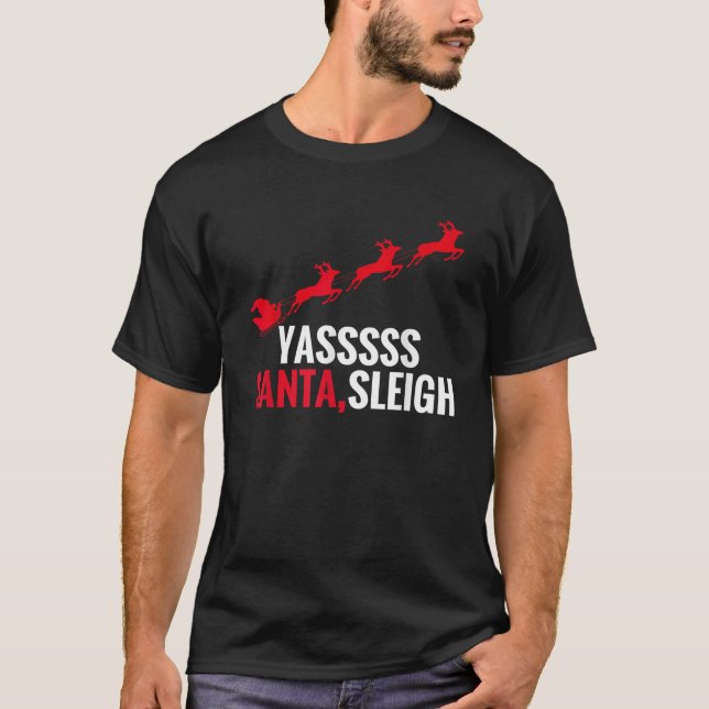 YAS SANTA SLEIGH T-Shirt (Front)