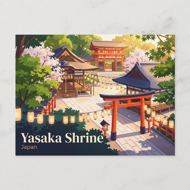 Yasaka Shrine Japan Postcard (Front)