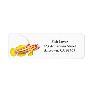 Yasha Hase Goby Fish Customisable Address Label