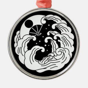 Yashima fan metal tree decoration