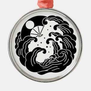 Yashima fan metal tree decoration