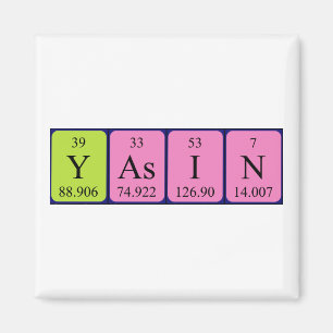 Yasin periodic table name magnet
